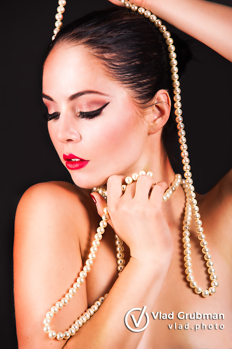 Beauty And The Pearls - makeup by Renee Grubman
